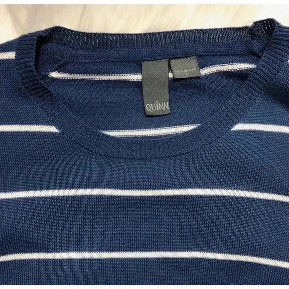 Blue & White Striped Sweater - Picture 3 of 5